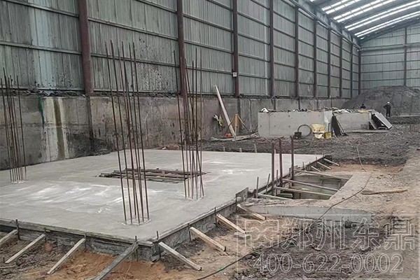 陜西咸陽煤泥烘干機項目基礎建設實拍現場 陜西咸陽煤泥烘干機項目基礎建設實拍現場